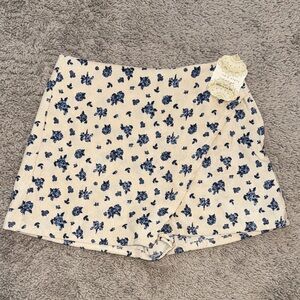 Altar'd State Blue Floral Women's Skort